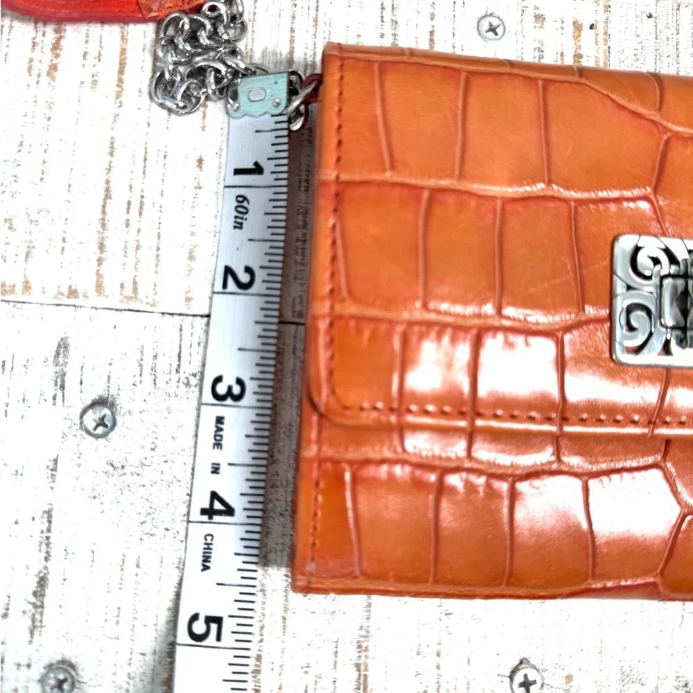 Brighton Casual Colorful  Convertible Wallet Croc-Embossed Crossbody